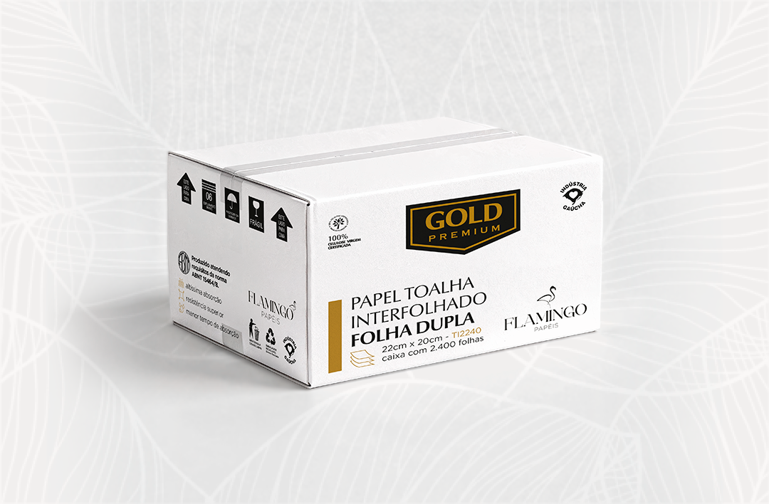 Papel toalha interfolhado Gold Premium